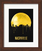 Nashville Skyline Yellow Fine Art Print