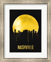 Nashville Skyline Yellow Fine Art Print