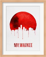 Milwaukee Skyline Red Fine Art Print