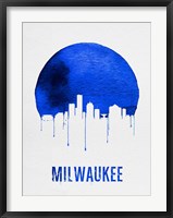 Milwaukee Skyline Blue Fine Art Print