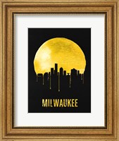Milwaukee Skyline Yellow Fine Art Print