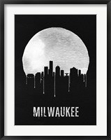 Milwaukee Skyline Black Fine Art Print