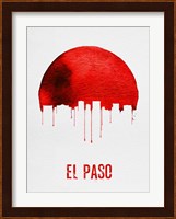 El Paso Skyline Red Fine Art Print