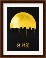 El Paso Skyline Yellow Fine Art Print