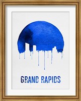 Grand Rapids Skyline Blue Fine Art Print