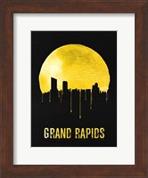 Grand Rapids Skyline Yellow Fine Art Print