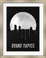 Grand Rapids Skyline Black Fine Art Print