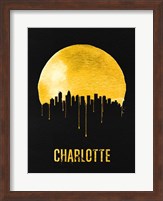 Charlotte Skyline Yellow Fine Art Print