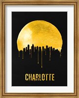 Charlotte Skyline Yellow Fine Art Print