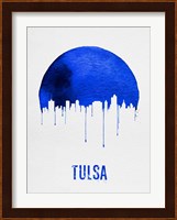 Tulsa Skyline Blue Fine Art Print