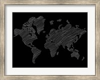 World Map Scribble 2 Fine Art Print