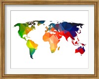 World Polygon Map 1 Fine Art Print