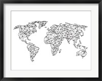 World Wire Map 2 Fine Art Print