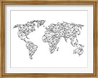 World Wire Map 2 Fine Art Print
