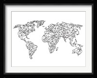 World Wire Map 2 Fine Art Print