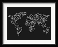 World Wire Map 3 Fine Art Print