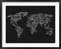 World Wire Map 3 Fine Art Print