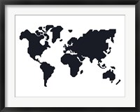 World Map Stylized Fine Art Print