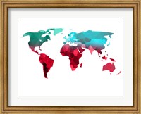 Polygon World Map 1 Fine Art Print