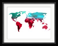 Polygon World Map 1 Fine Art Print