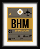 BHM Birmingham Luggage Tag I Fine Art Print