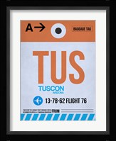 TUS Tuscon Luggage Tag II Fine Art Print