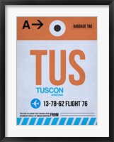TUS Tuscon Luggage Tag II Fine Art Print