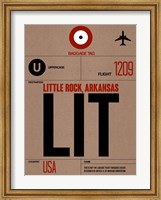LIT Little Rock Luggage Tag I Fine Art Print