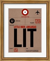 LIT Little Rock Luggage Tag I Fine Art Print