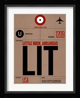 LIT Little Rock Luggage Tag I Fine Art Print