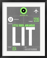 LIT Little Rock Luggage Tag II Fine Art Print