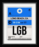 LGB Long Beach Luggage Tag I Fine Art Print