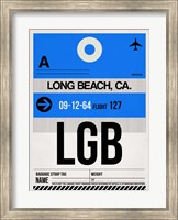 LGB Long Beach Luggage Tag I Fine Art Print