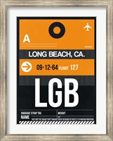 LGB Long Beach Luggage Tag II Fine Art Print