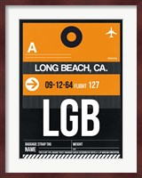 LGB Long Beach Luggage Tag II Fine Art Print