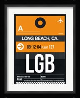 LGB Long Beach Luggage Tag II Fine Art Print