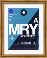 MRY Monterey Luggage Tag II Fine Art Print