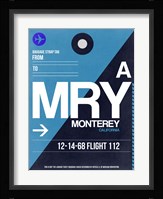 MRY Monterey Luggage Tag II Fine Art Print