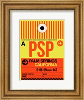 PSP Palm Springs Luggage Tag I Fine Art Print