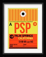 PSP Palm Springs Luggage Tag I Fine Art Print