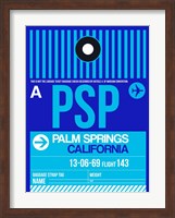 PSP Palm Springs Luggage Tag II Fine Art Print