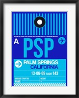 PSP Palm Springs Luggage Tag II Fine Art Print