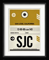 SJC San Jose Luggage Tag I Fine Art Print