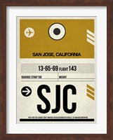 SJC San Jose Luggage Tag I Fine Art Print