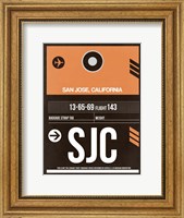 SJC San Jose Luggage Tag II Fine Art Print
