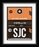 SJC San Jose Luggage Tag II Fine Art Print