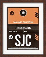 SJC San Jose Luggage Tag II Fine Art Print
