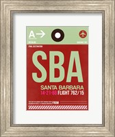 SBA Santa Barbara Luggage Tag II Fine Art Print