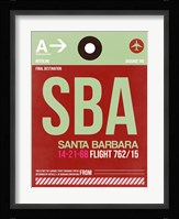 SBA Santa Barbara Luggage Tag II Fine Art Print