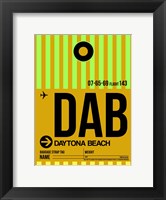 DAB Daytona Beach Luggage Tag I Fine Art Print